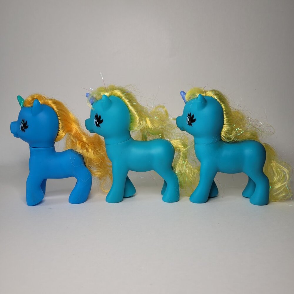 Gi-Go Wonder Pony Land Lot Unicorn & Pony Figure Set of 7 Retro - Picture 3 of 16